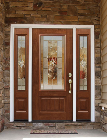 Advanced Windows And Siding Wood Entry Door