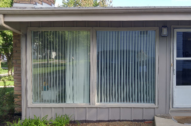 Advanced Windows & Siding Specialty Windows Before